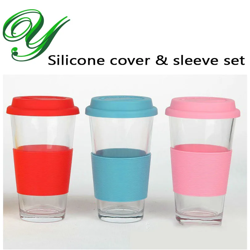 

10pc Silicone bottle cover insulation sleeves for thermos cup nonslip plastic sports glass water bottle holder vacuum flask 9cm