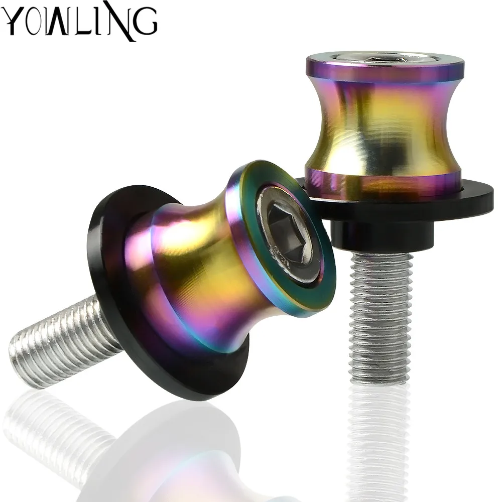 

For Yamaha FZ1 FZ6 FZ8 TDM850 TRX850 FZ-07 MT07 FZ-09 MT-09 YZFR1 YZFR6 FZ400 XJR1200 XJR1300 Stand Screw Swingarm Spools Slider