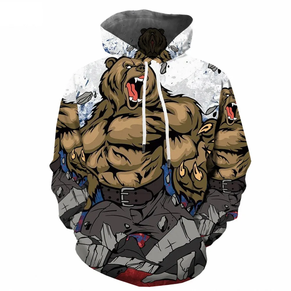 Coofandy 3D Sweatshirts New Fashion Hoodies Sweatshirts Men Print Golden Lightning S-6XL Hooded Hoody Tracksuits Tops