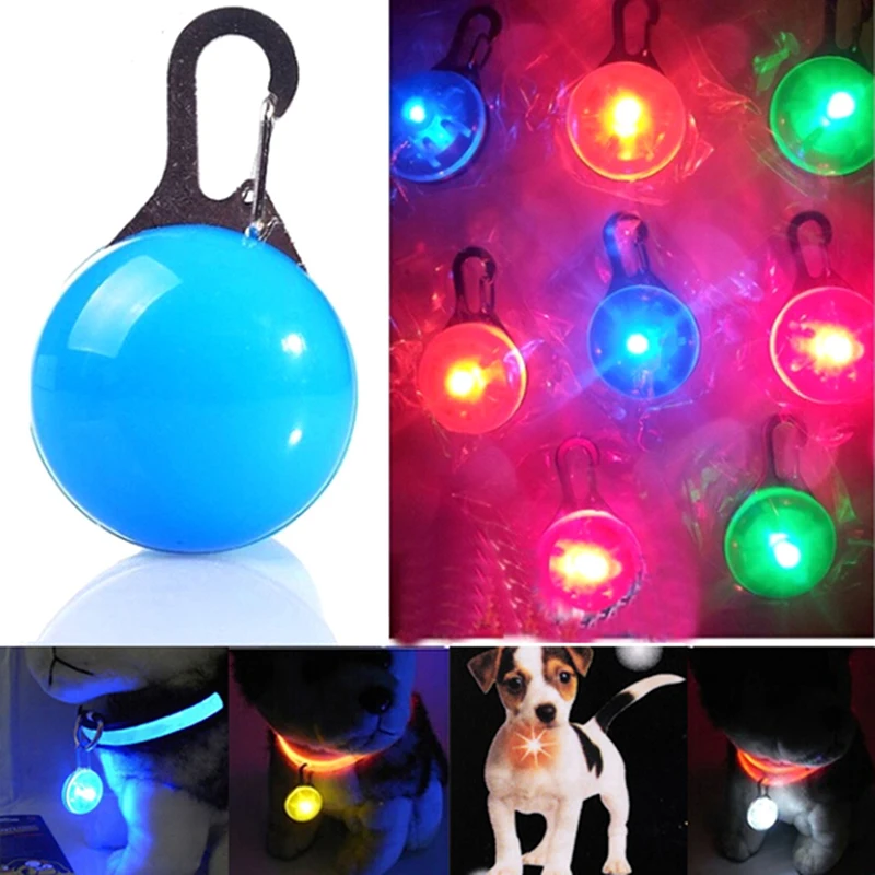

Pet Luminous Bright Glowing In Dark Safety LED Glowing Pendant Pet Dog Necklace Puppy Cat Night Light Flashing Collar
