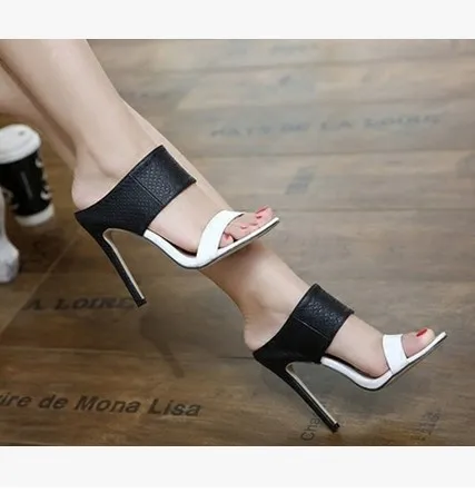 black patent slingback heels