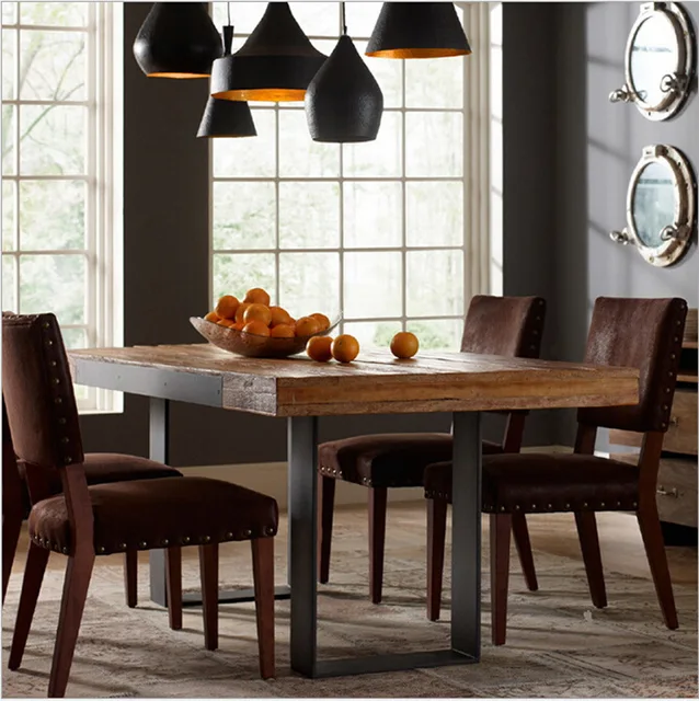 American Iron Wood Dining Tables And Chairs Style Table American Iron Wood Dining Tables And Chairs Style Table Combination Of Solid Furniture Computer Desk