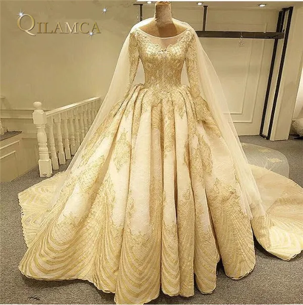 Princess Bling Luxury Beading Pearls Wedding Dress With Real Picture Custom Made Vestido De Noiva 2018