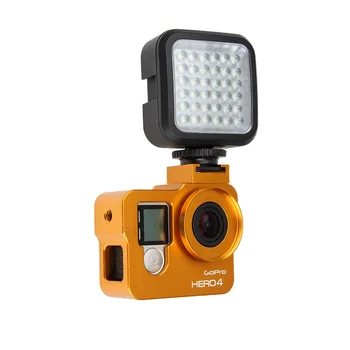 

WanSen W36 4W LED Video Camera Light US plug Black 160LX 6500K DC 3.7V for Gopro 3/4/5 SJCAM Xiaoyi 4K Eken DSLR Cameras