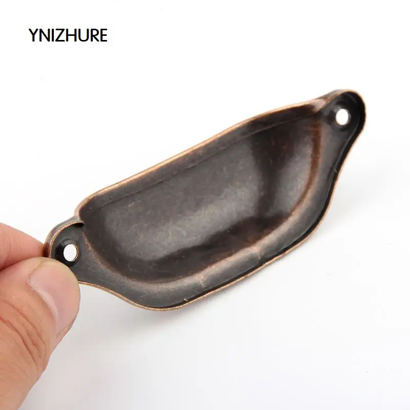 YINZHURE 10pcs 33*98mm Retro metal kitchen drawer door handle furniture knob knob hardware cabinet antique bronze shell handle