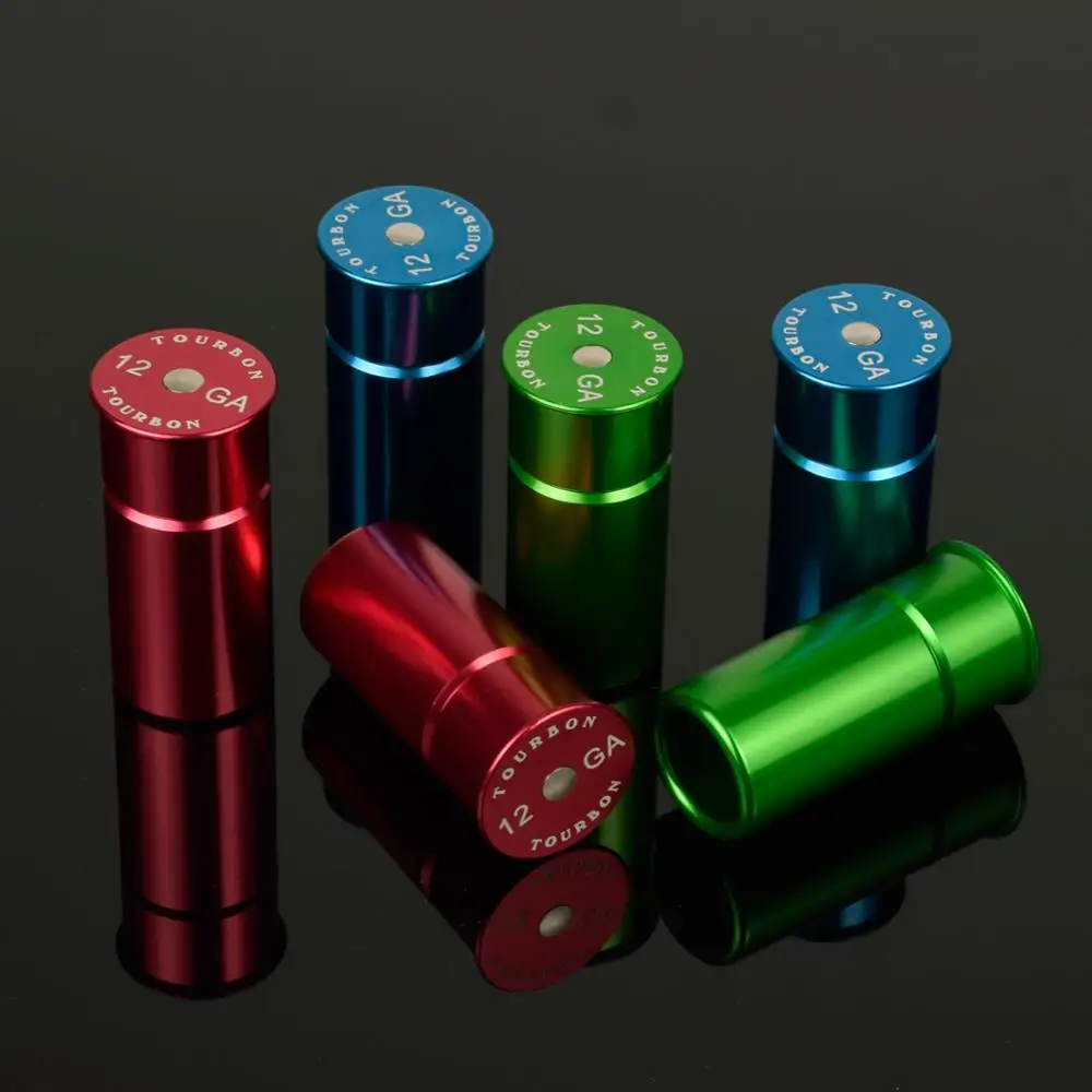 

Tactical 2pcs Aluminum Hunting 12GA Shooting Snap Caps Ammo Shells 12 Gauge Training Reusable Recycled Dry Firing