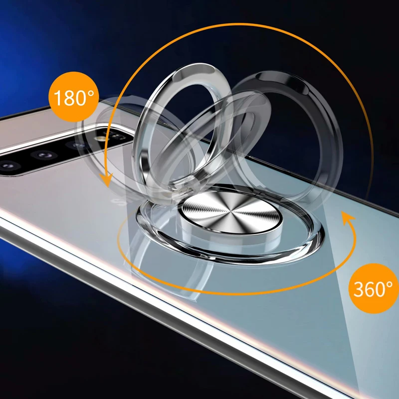 Чехол для Samsung Galaxy S10 Роскошный прозрачный силиконовый защитный чехол телефона из