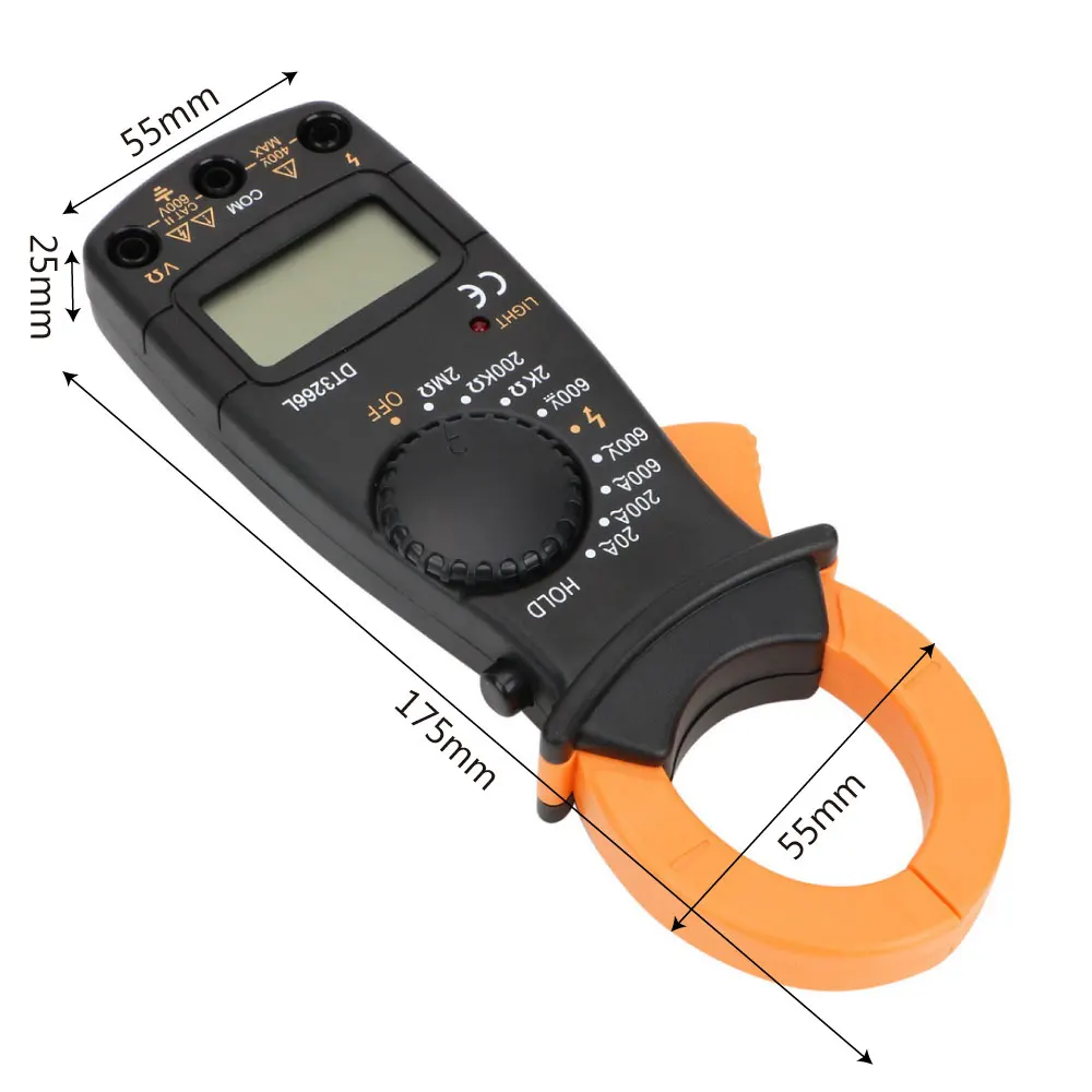 DIYWORK DT3266L ЖК-дисплей Дисплей Digital AC Напряжение ток тестер сопротивления с метр зонда мультиметр клещи ручка