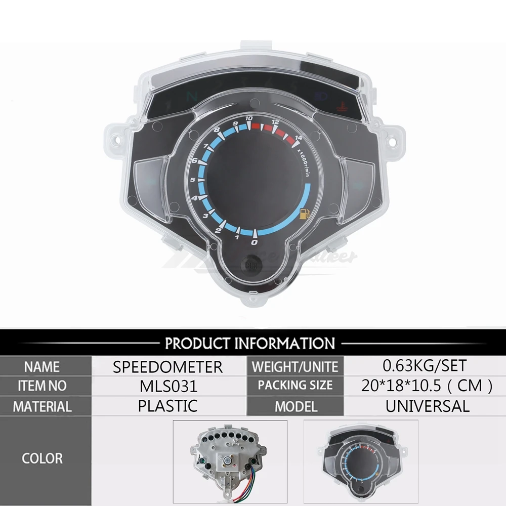 7 цветов Экран Мотоцикл инструмент ЖК цифровой датчик Спидометр Тахометр одометр для Yamaha LC135