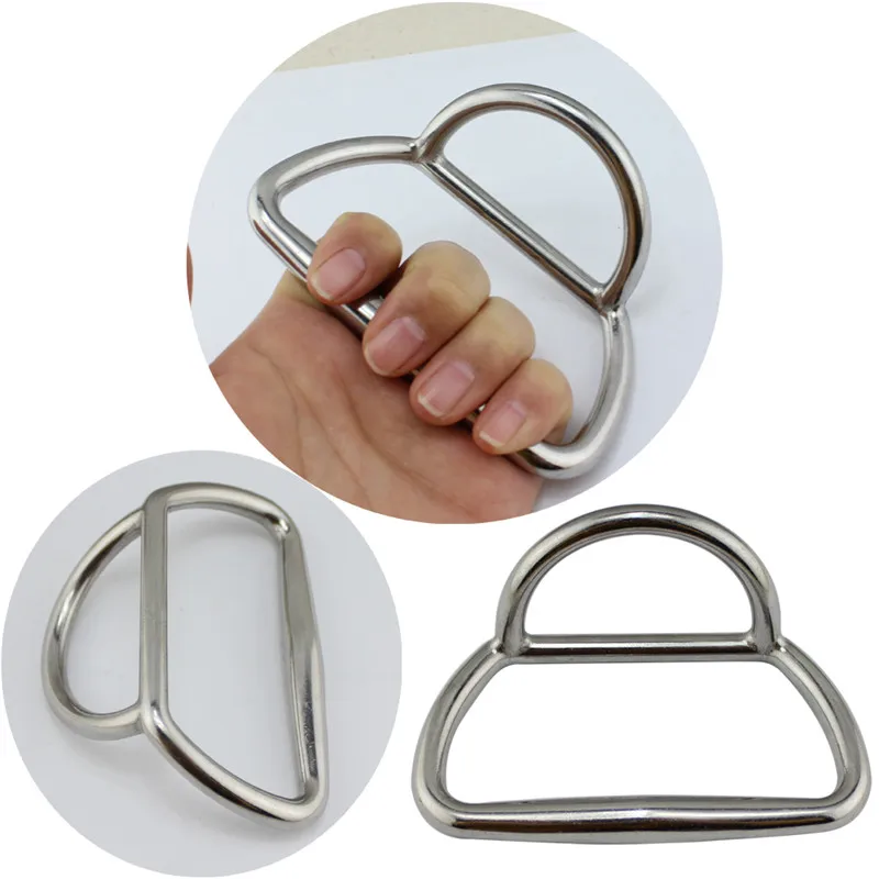 

2pcs Inflatable Boats D-ring Handle Towing Ring stainless boat accessories marine hardware fittings fishing boats towing rings
