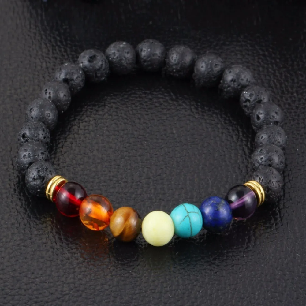 

M MISM Fashion Bracelet Men Mix Color Beads Women Stone Charm Bracelet Homme Pulsera Hombre Retro Armbanden Voor Vrouwen