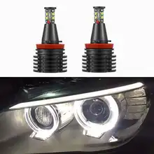 H8 led livre de erros 120w 6000lm para chips cree anjo olho marcador lâmpadas para bmw e90 e92 e82 e60 e70 x5 e71 x6 luzes nevoeiro do carro