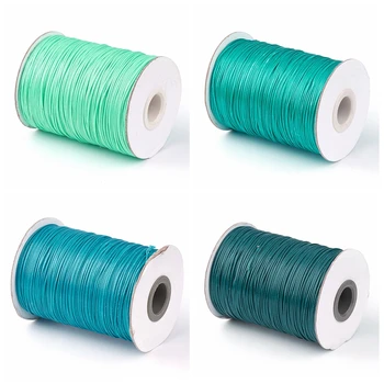 

1.0mm Korean Waxed Polyester Cord Thread for Braided Necklace Bracelet Jewelry DIY Black Green Teal Camel about 93yards/roll