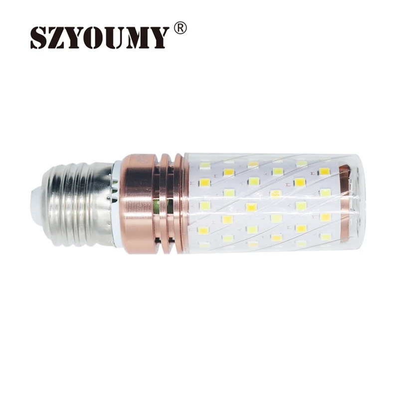 SZYOUMY E27 E14 светодиодный свет лампы SMD 2835 12 Вт 60 Светодиодный S 16 Вт 84 светодиодный S светильники 220 В лампы кукурузы свечки 50 шт