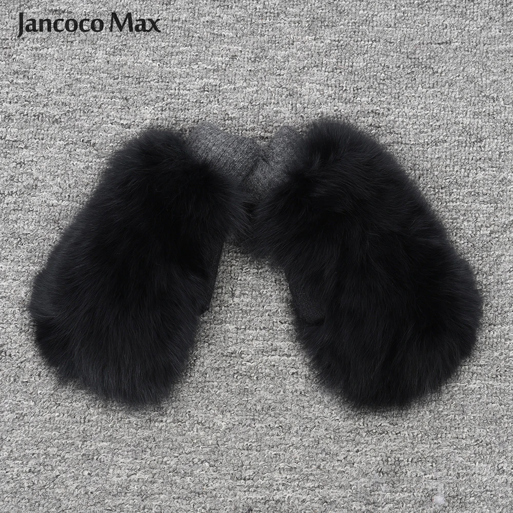 2019 New Arrival Women Winter Thick Warm Real Fox Fur Gloves Fashion Mitten Lady High Quality S7325