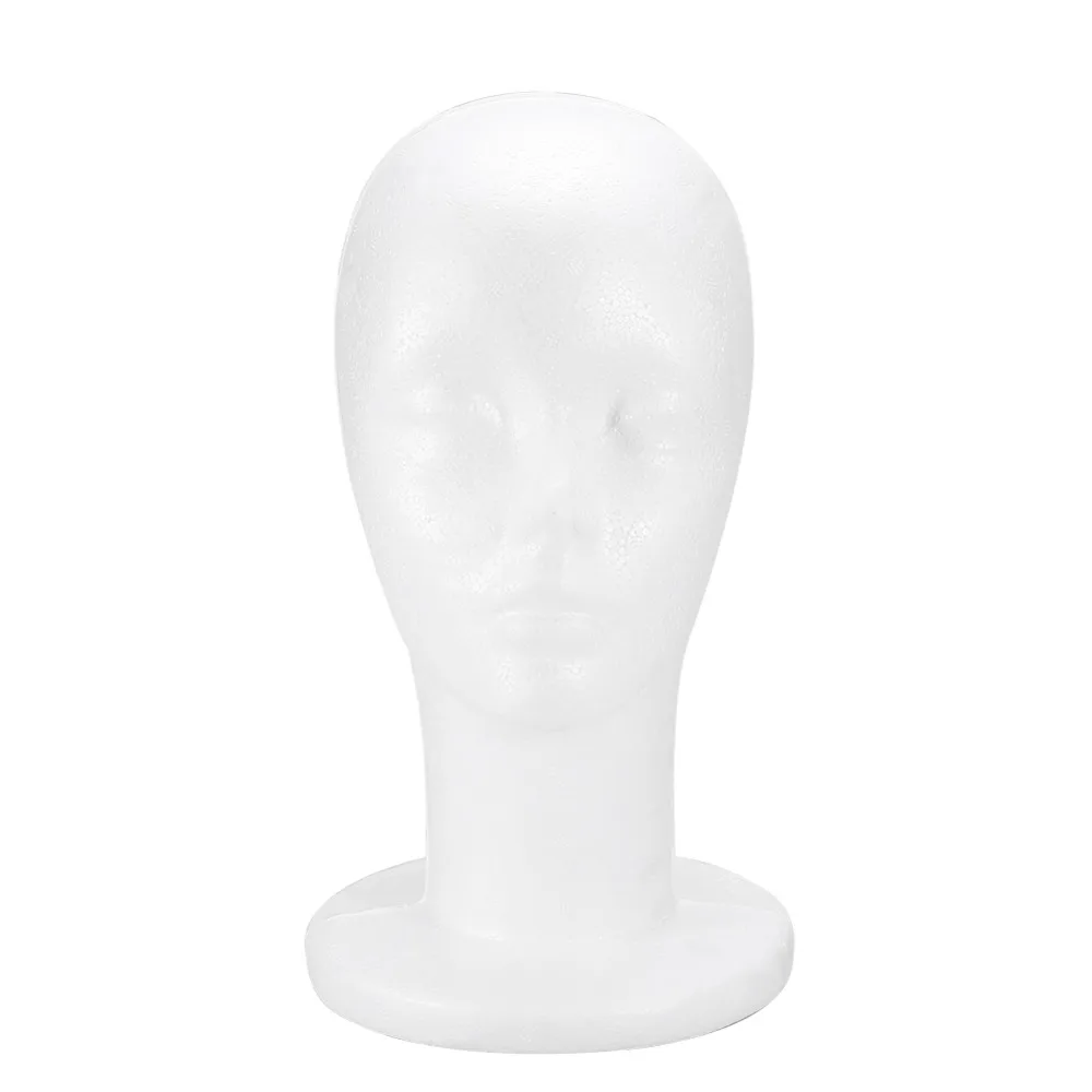

Mannequin Head Holder Styrofoam Manikin Head Dummy Foam Sponge Wig Head Stand Hair Glasses Display Holder Mannequin Wig Stand