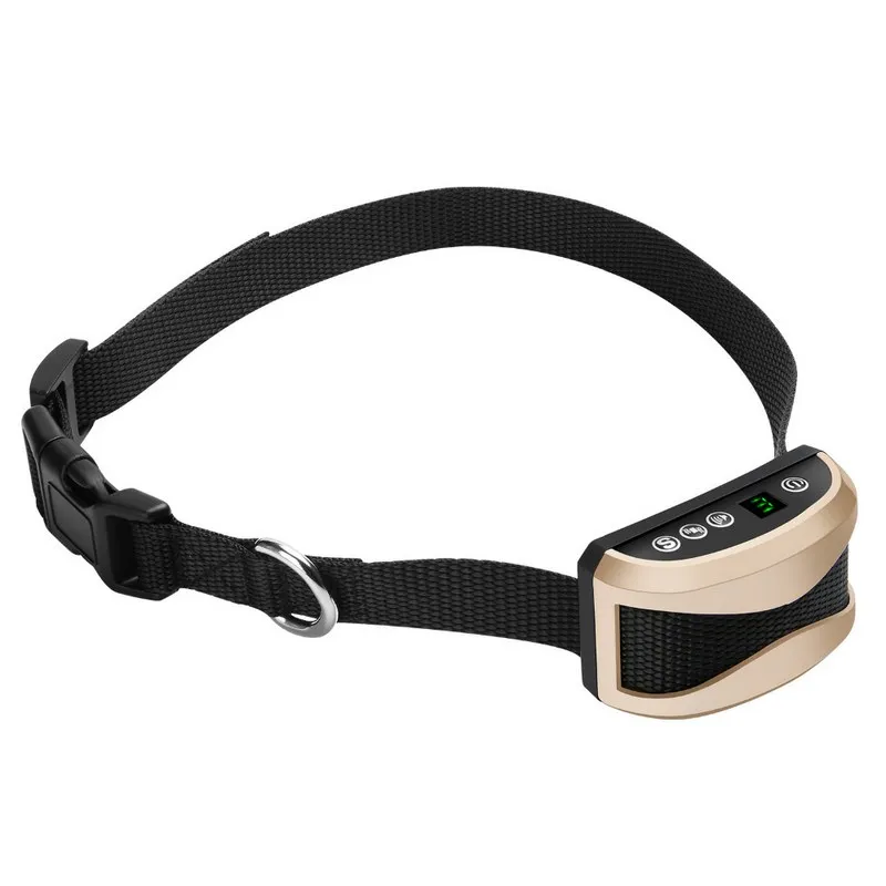 Pet Dog Rechargeable Anti Bark Collar Adjustable 7 Sensitivity Levels Vibration Stop Barking Dog Waterproof Training Collars (5)