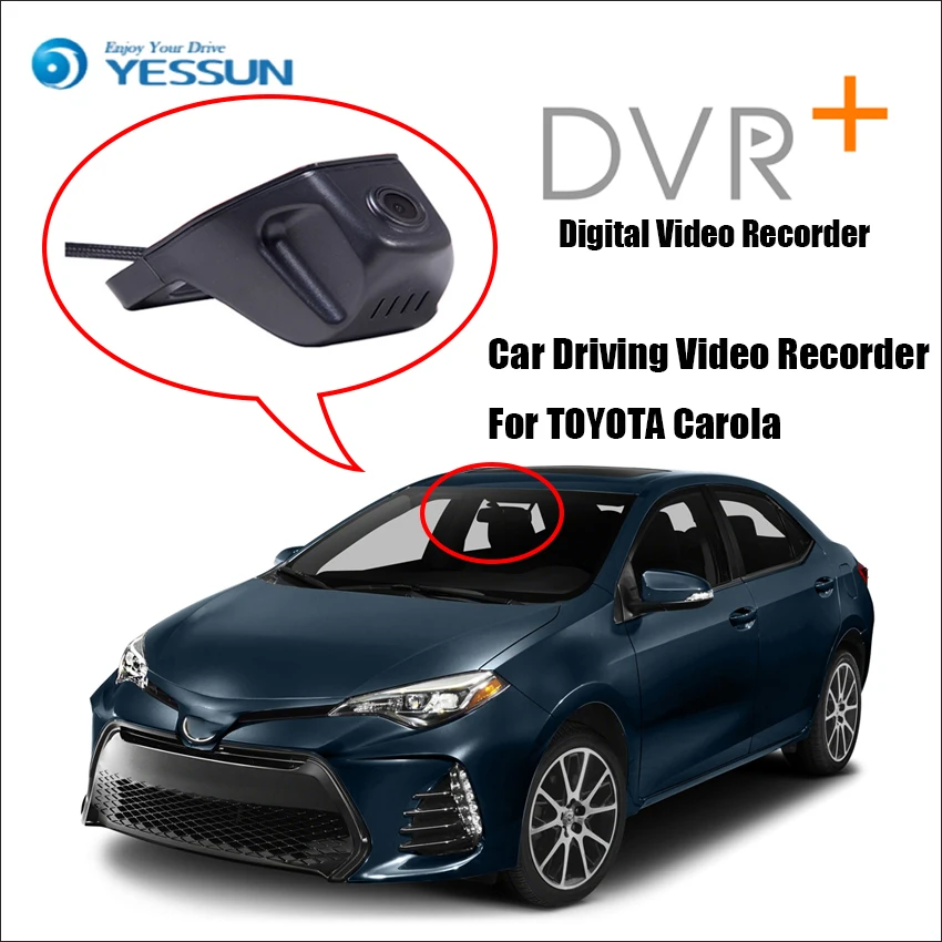 

For TOYOTA Carola / Car Mini DVR Driving Video Recorder Control APP Wifi Camera / Registrator Dash Cam Original Style