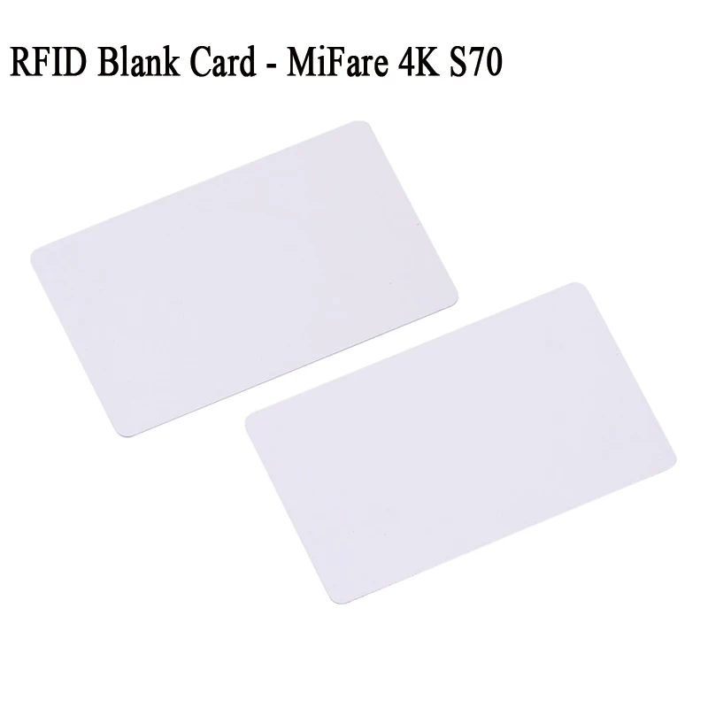 mifare 4k s70 13.56mhz rfid card blank white large memory size 14443a blanks MF classic 4k cards