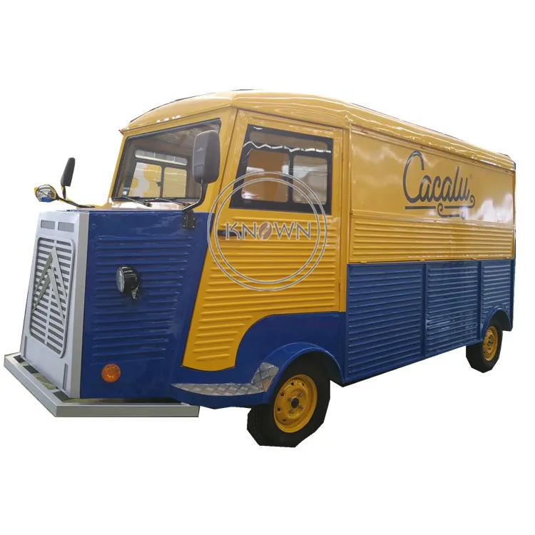 

Different color Customized food truck for sale europe fast food truck food cart