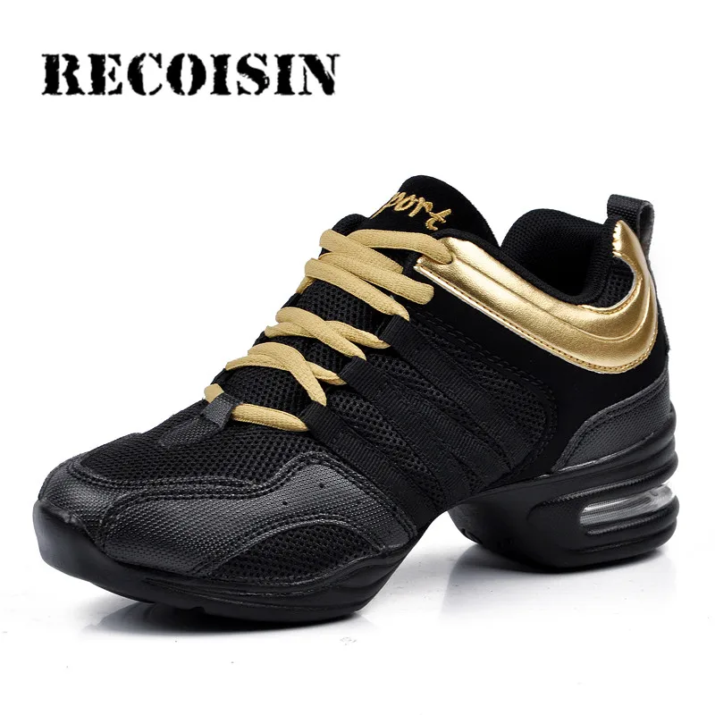 

RECOISIN Hot Sports Feature Soft Outsole Breath Dance Shoes LUCYLEYTE Sneakers For Woman Practice Shoes Modern Dance Jazz Shoes