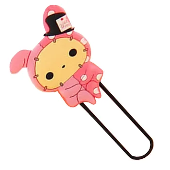 

SOSW-Cartoon Animal Paper Note Pin Clips Bookmarks Bookmarker Paperclip School Supply (Rabbit)