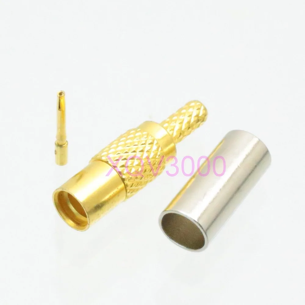 1pce разъем MMCX гнездовой прямой припой для RG178 RG196 RF коаксиальный|pin connector|pin pinpin jack |