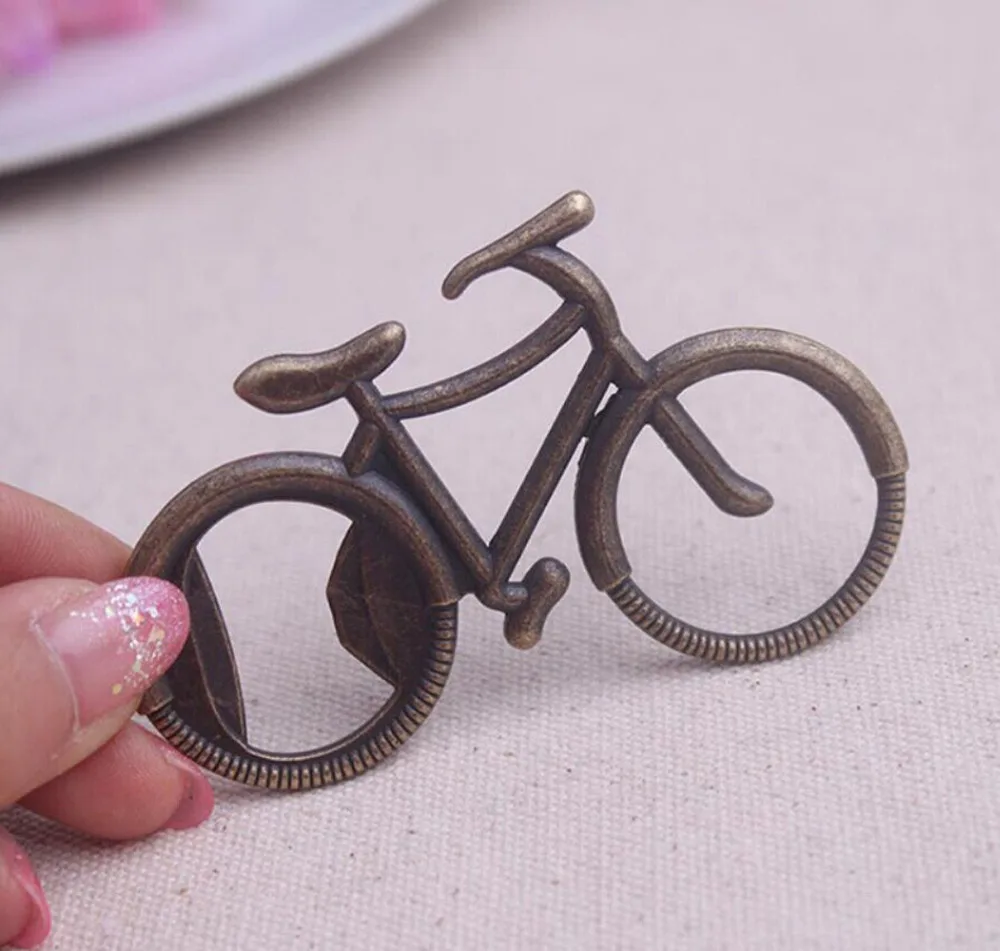 

Bottle Opener Bicycle Shape Alloy Beer Wine Can Jar Openor Tool Wedding Party Birthday Creative Favor Gift Souvenirs F419