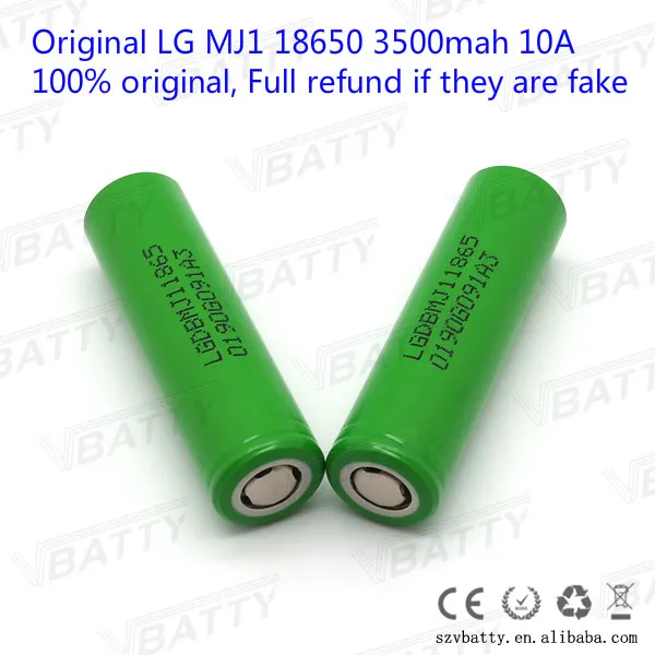 Батарея Max life для LG MJ1 18650 LGDBMJ11865 3500 мАч 3 7 В 10 А литиевая батарея с высоким колпачком