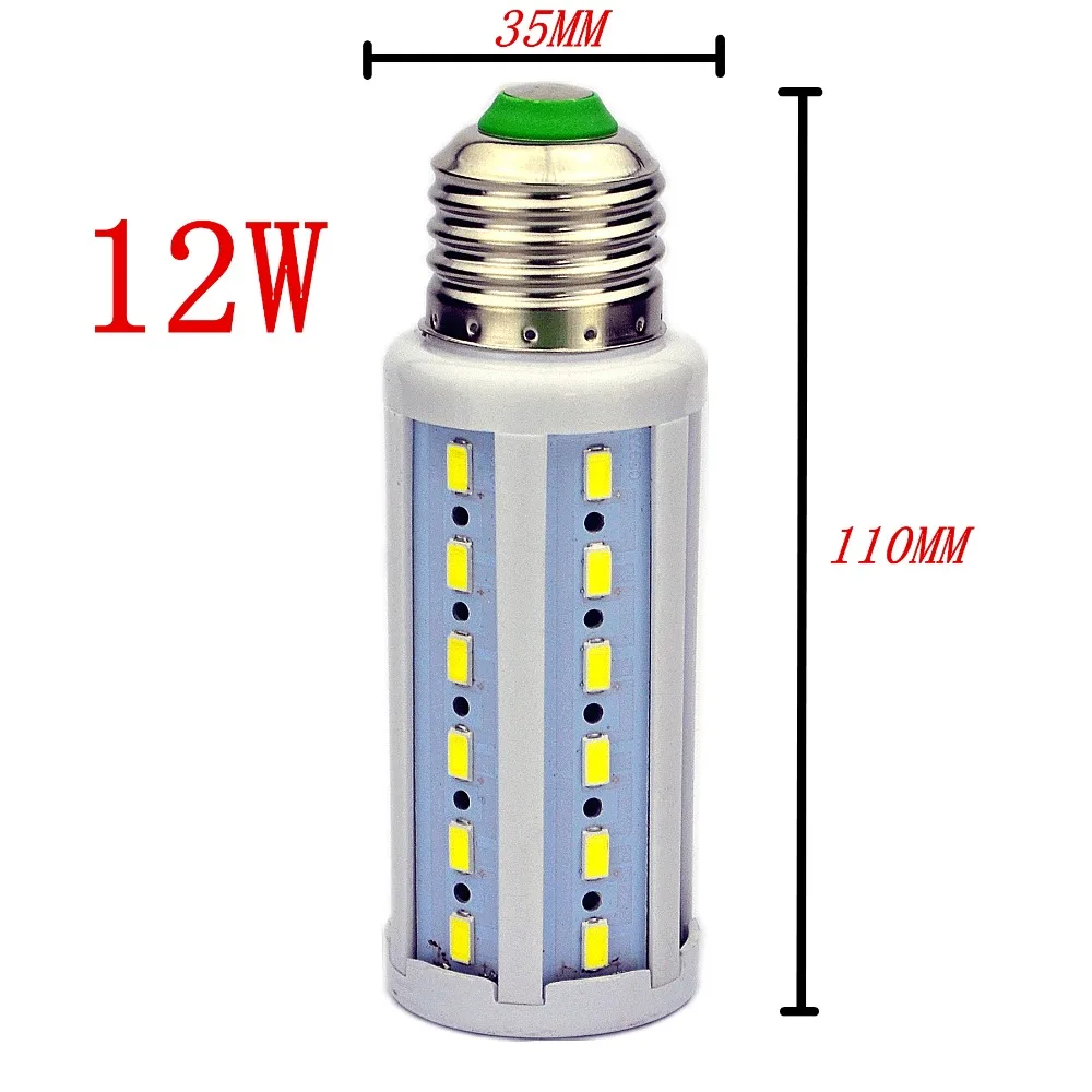 

5Pcs/lot Light Bulb B22 E26 E27 E14 SMD5730 12W 42Leds LED Lamp Bulb 220V/AC Corn Bulb Light Bulb High brightness Corn Light