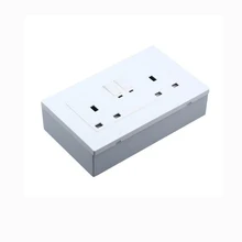 10pcs/pack White UK 146 Type Mounting Box Internal Cassette Type Switch and Socket installing Wall Wiring Back Box
