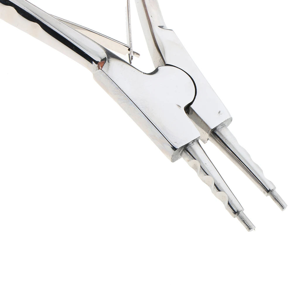  6'' Stainless Steel Ring Opener Piercing Tool Hoops Captive Bead Jewelry Forceps Opening Pliers
