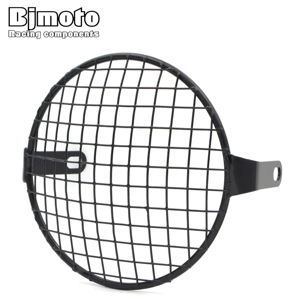 Bj Moto Per Honda Cafe Racer Retro Moto Rcycle 6.5 Pollici Grill Square Side Mount Moto Rbike Moto Faro Copertura Faro