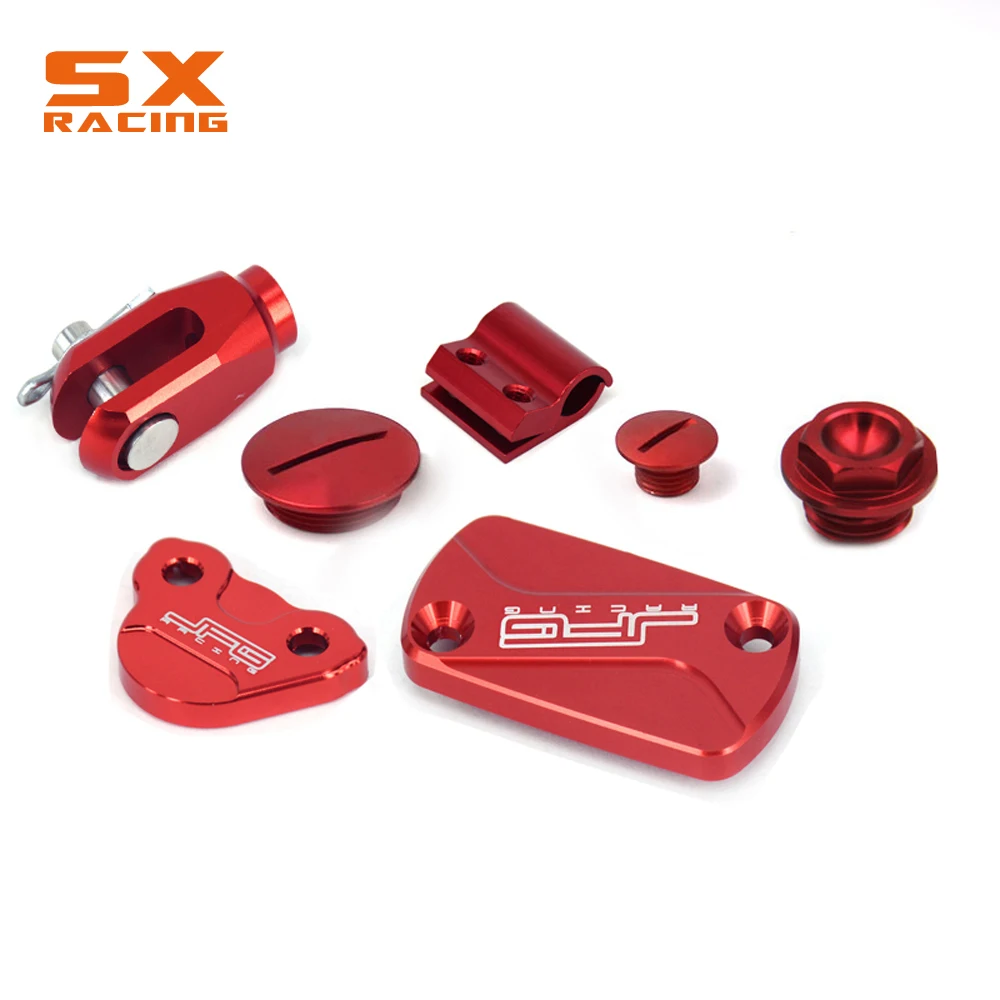 

Motorcycle CNC Brake Clevis Hose Clamp Reservoir Cover Engine Timing Plugs Oil Cover Set For HONDA CRF 250R 250X CRF 450R 450X