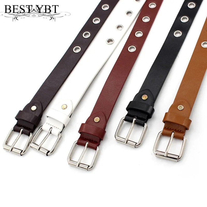 Best YBT Women belt new students Hollow high quality belt fashion casual Alloy pin buckle Women cowboy pants belt