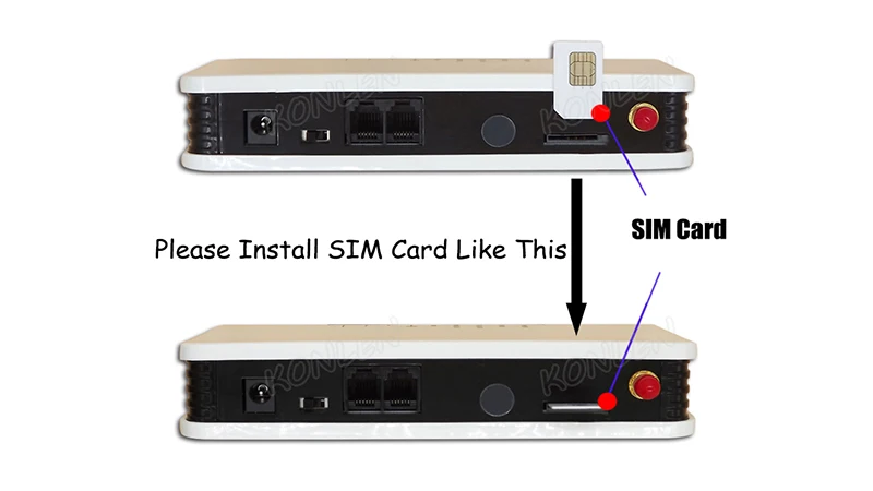 KONLEN беспроводной фиксированный GSM 900/1800 МГц Терминал 2 порта Подключение домашнего рабочего телефона работа с sim-картой Поддержка резервного аккумулятора