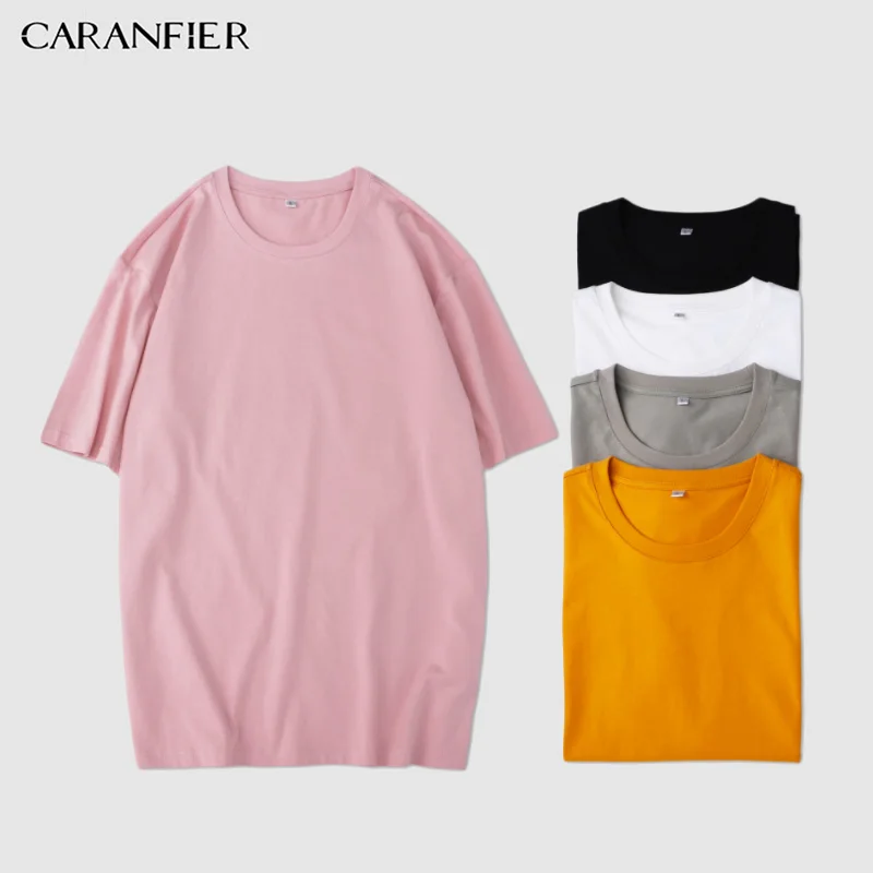 

CARANFIER 2019 New Summer t shirt Men Short Sleeve O-Neck Print T-shirt Casual Tops Vintage Broken Brand Tees Male camiseta
