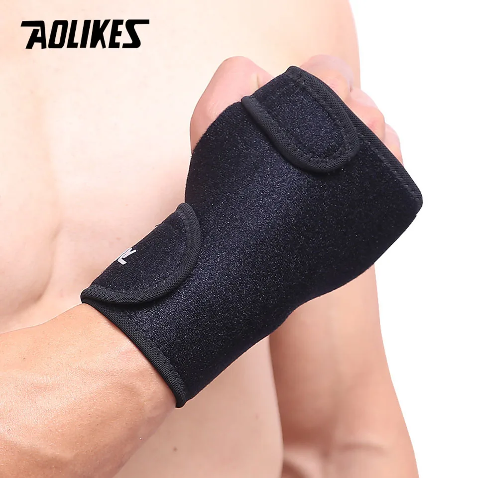 AOLIKES спортивные Напульсники опора для запястий 1 шт. тяжелой атлетики и