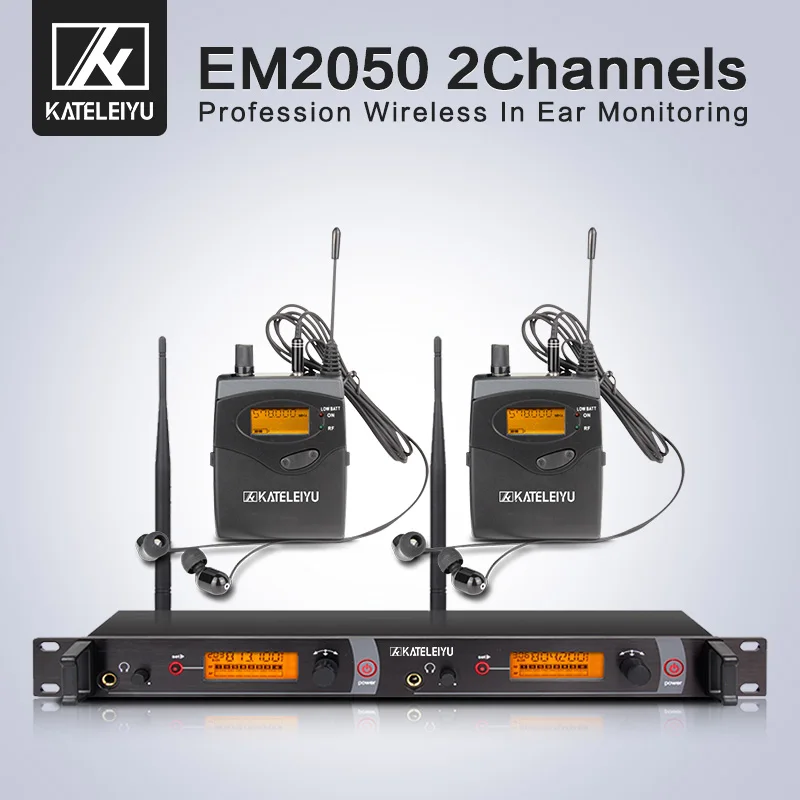 

profession Wireless in ear Monitor System 2 ear monitoring systems wireless stage monitor system IEM bodypack monitor 2050