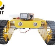 SZDOIT T300 WiFi видео робот металлический Танк Шасси Видео камера RC робот для управления мобильным телефоном