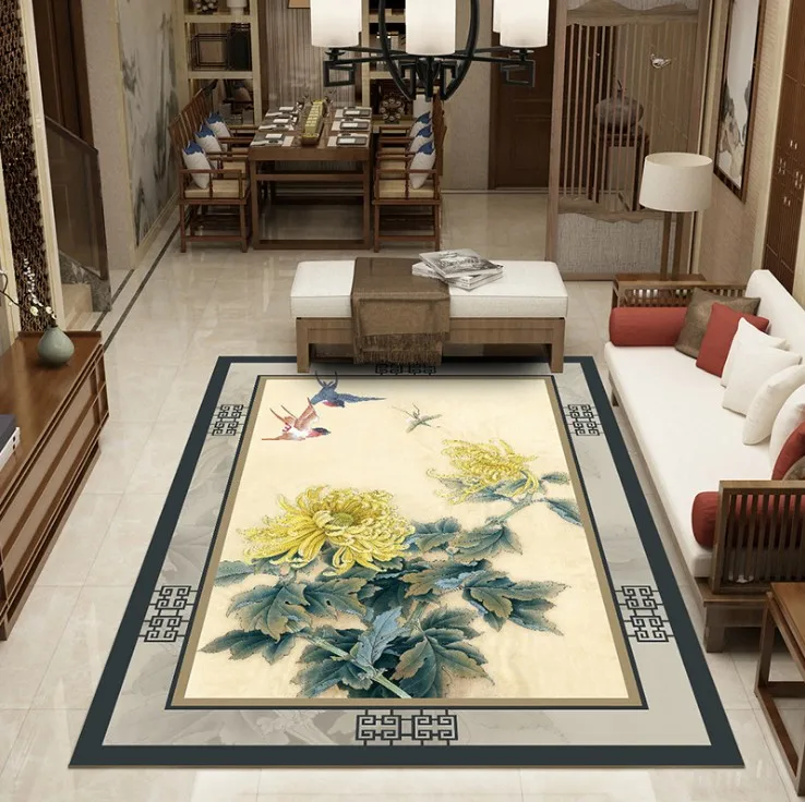 Китайский живописный ковер для гостиной, домашний декор, ковер для спальни, диван, журнальный столик, классический Коврик для кабинета, коврик для детской комнаты - Цвет: N-02