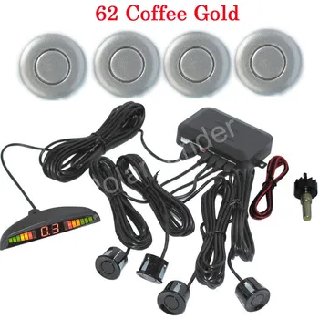

new arrival Car LED Parking Sensor Kit Display Reverse Assistance Backup Radar Monitor 44 colors to choose 4 Sensors