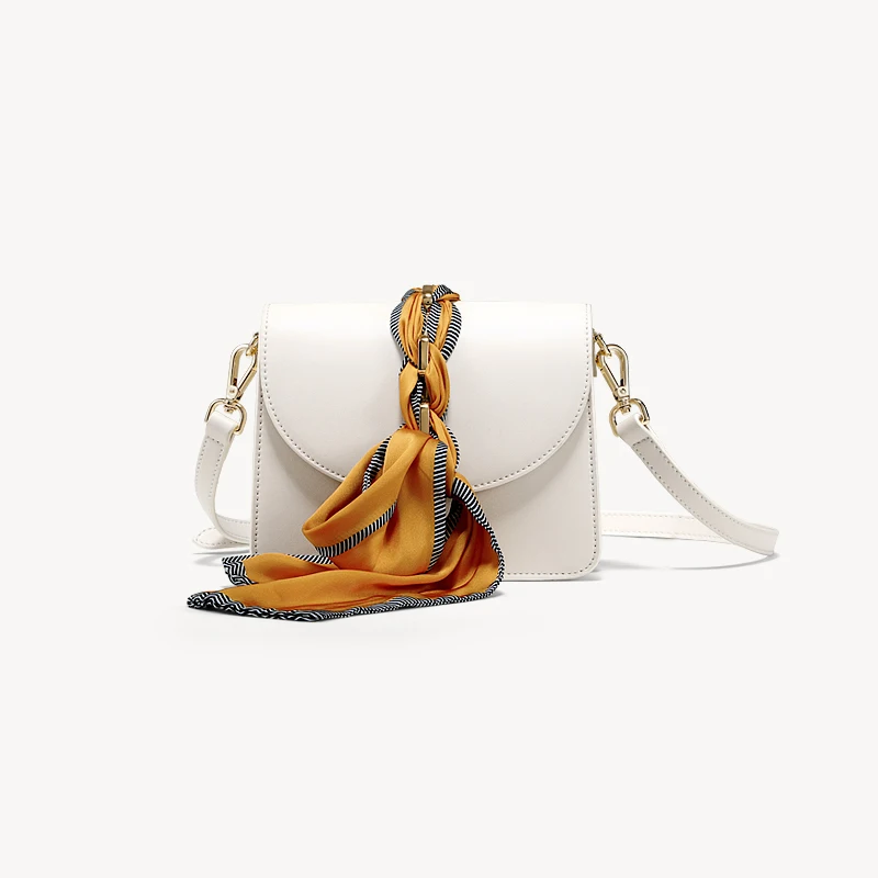 

Designer Women Handbag Luxury Messenger Bag Fashion Shoulder Bag Small Chic Purse Lady Summer Crossbody Bag with Scarf Strap