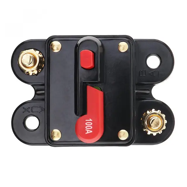 Best Price 100A DC 12V Durable  Car Audio Amplifier Circuit Breaker Fuse Holder AGU Style Stereo Amplifier Refit