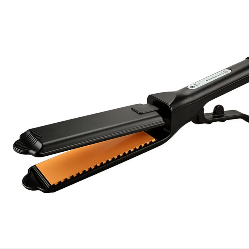 

Newest Hair Straightener Flat Iron Ceramic Chapinha Nano Titanium Straightening Corrugated Curling Styling Tools