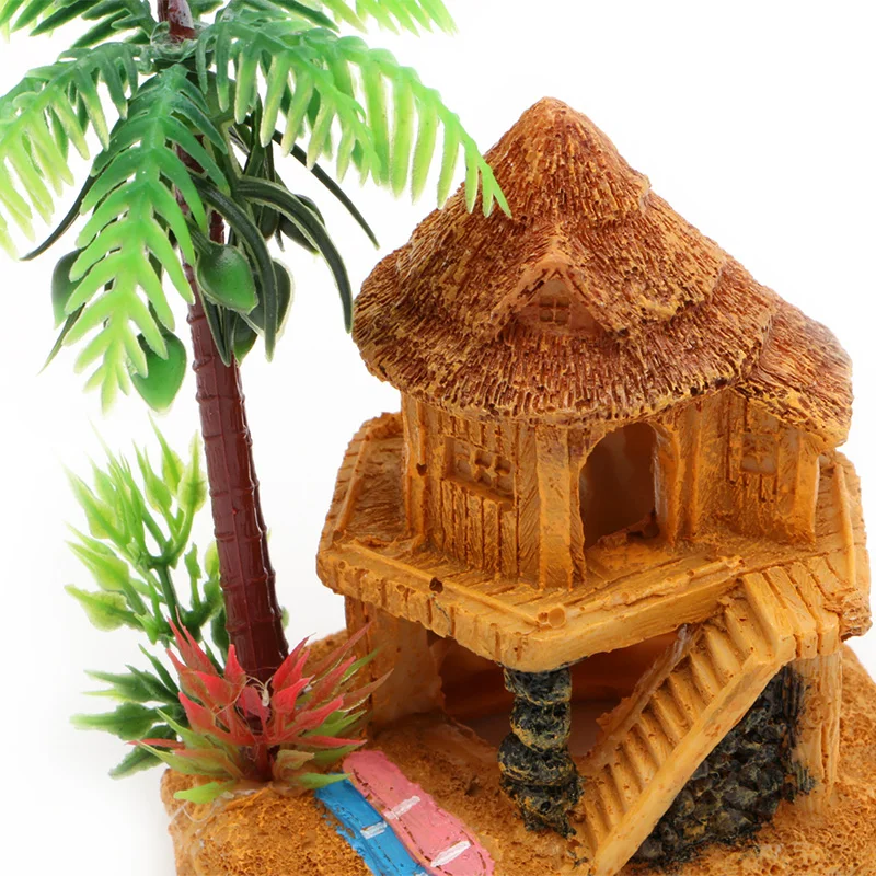 1 шт полистоуна аквариума украшения моделирования кокосового дерева замок для аквариума украшения аквариума