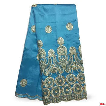 

Indian George Fabrics 2017 High Quality African George Fabric With Guipure Hand cut Sequin George Lace g180520