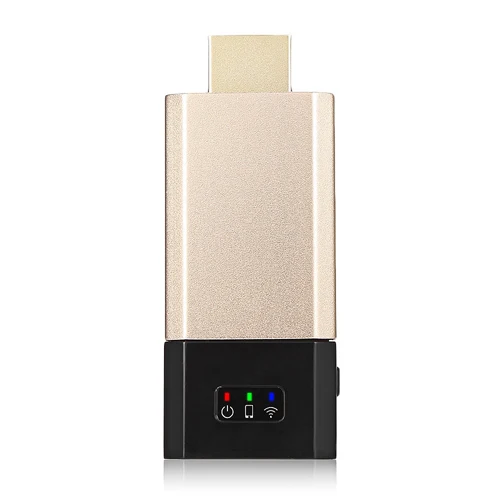 Wecast C8 Miracast беспроводной дисплей HDMI Dongle tv Stick RK3036 для DLNA/AirplaY/Miracast/Chromecast поддержка Netflix/Youtube - Цвет: Champagne