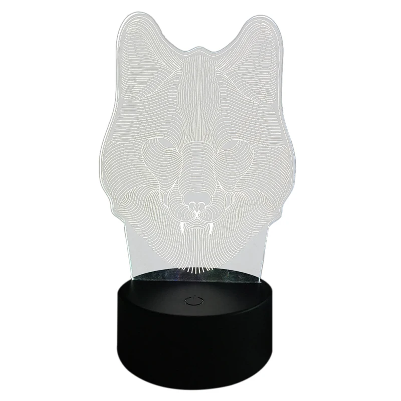 

Night lights 3D visual Illusion Multi-colored Change USB Touch Button LED Desk Lamp, table Light for Home Room Decorative