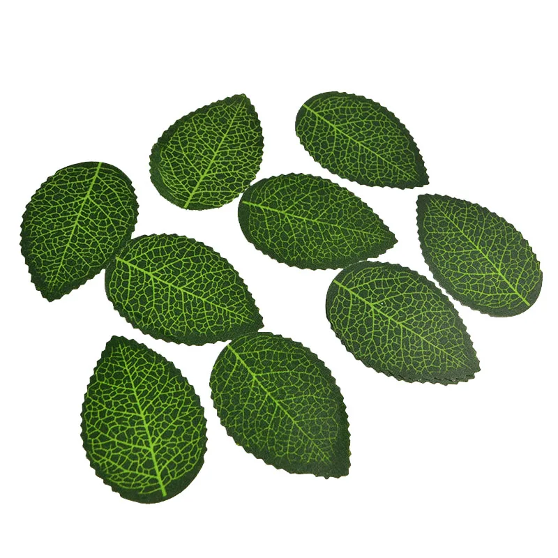 10g/pack Cheap Artificial Silk Green Leaves for Wedding Party Decor Accessories Mini Flower